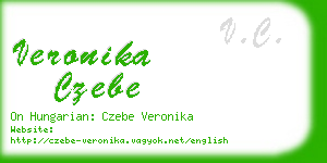 veronika czebe business card